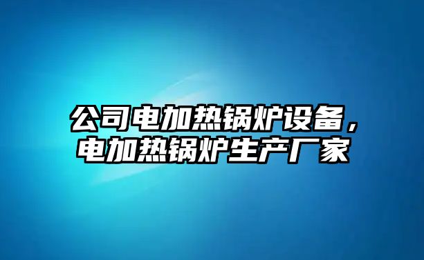 公司電加熱鍋爐設備，電加熱鍋爐生產(chǎn)廠(chǎng)家