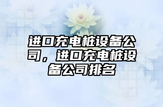 進(jìn)口充電樁設備公司，進(jìn)口充電樁設備公司排名