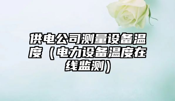 供電公司測量設備溫度（電力設備溫度在線(xiàn)監測）