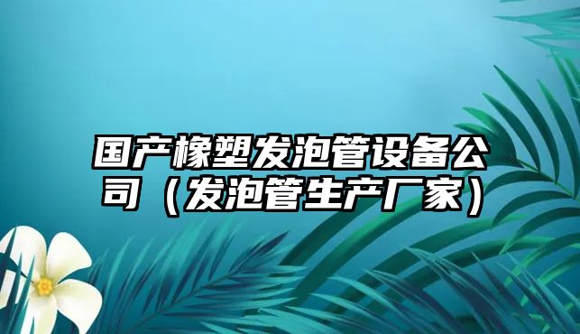 國產(chǎn)橡塑發(fā)泡管設備公司（發(fā)泡管生產(chǎn)廠(chǎng)家）