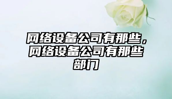 網(wǎng)絡(luò )設備公司有那些，網(wǎng)絡(luò )設備公司有那些部門(mén)