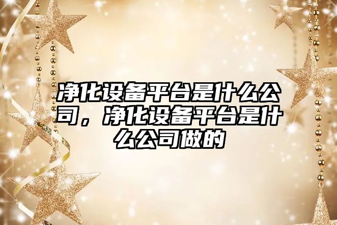 凈化設備平臺是什么公司，凈化設備平臺是什么公司做的