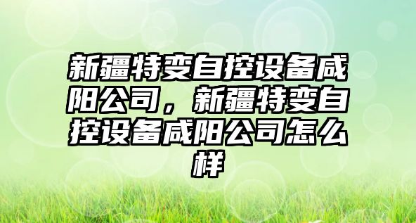 新疆特變自控設備咸陽(yáng)公司，新疆特變自控設備咸陽(yáng)公司怎么樣