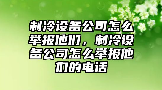 制冷設備公司怎么舉報他們，制冷設備公司怎么舉報他們的電話(huà)