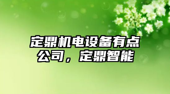 定鼎機電設備有點(diǎn)公司，定鼎智能