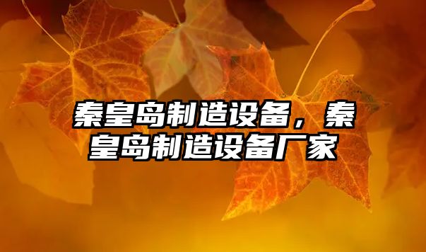 秦皇島制造設備，秦皇島制造設備廠(chǎng)家