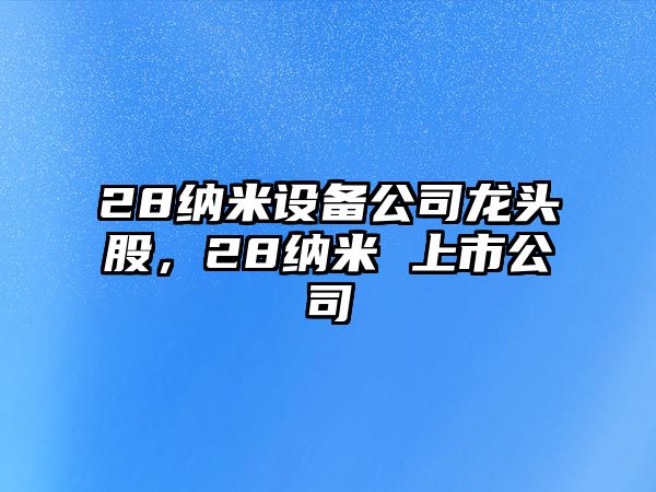 28納米設備公司龍頭股，28納米 上市公司