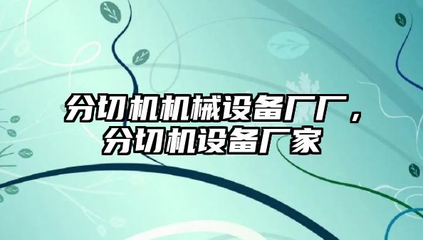 分切機機械設備廠(chǎng)廠(chǎng)，分切機設備廠(chǎng)家
