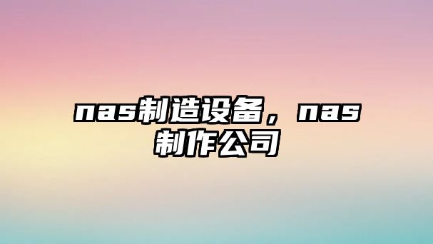 nas制造設備，nas制作公司