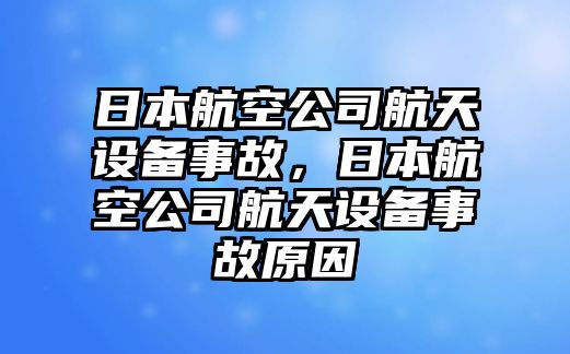日本航空公司航天設備事故，日本航空公司航天設備事故原因