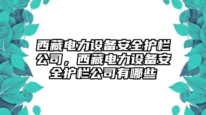 西藏電力設備安全護欄公司，西藏電力設備安全護欄公司有哪些