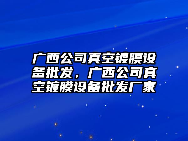 廣西公司真空鍍膜設備批發(fā)，廣西公司真空鍍膜設備批發(fā)廠(chǎng)家