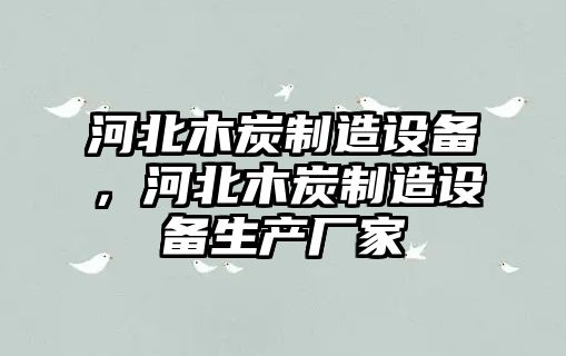 河北木炭制造設備，河北木炭制造設備生產(chǎn)廠(chǎng)家