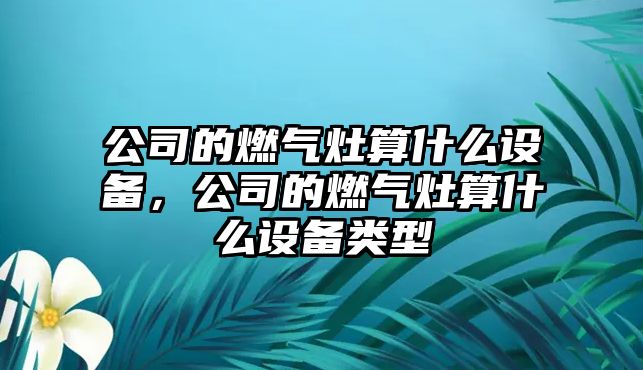 公司的燃氣灶算什么設備，公司的燃氣灶算什么設備類(lèi)型