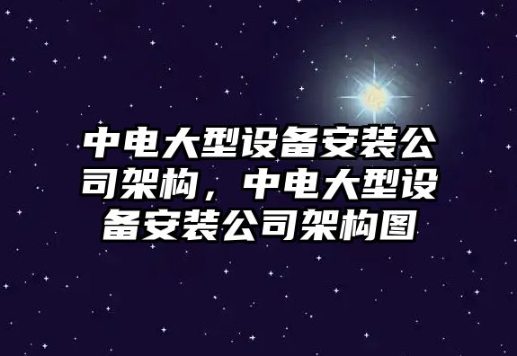 中電大型設備安裝公司架構，中電大型設備安裝公司架構圖