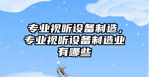 專(zhuān)業(yè)視聽(tīng)設備制造，專(zhuān)業(yè)視聽(tīng)設備制造業(yè)有哪些