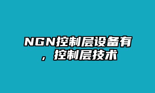 NGN控制層設備有，控制層技術(shù)
