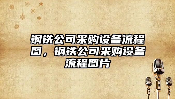 鋼鐵公司采購設備流程圖，鋼鐵公司采購設備流程圖片
