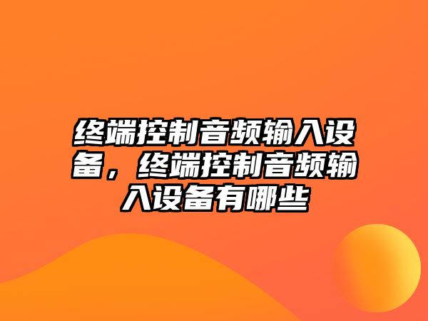 終端控制音頻輸入設備，終端控制音頻輸入設備有哪些