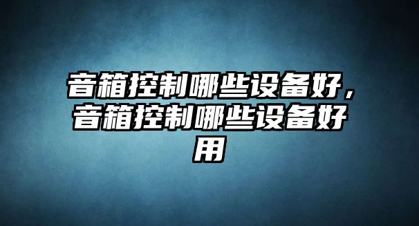 音箱控制哪些設備好，音箱控制哪些設備好用