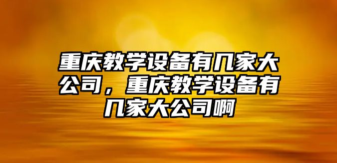 重慶教學(xué)設備有幾家大公司，重慶教學(xué)設備有幾家大公司啊