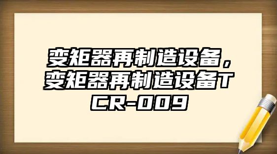 變矩器再制造設備，變矩器再制造設備TCR-009