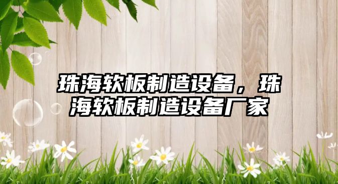 珠海軟板制造設備，珠海軟板制造設備廠(chǎng)家