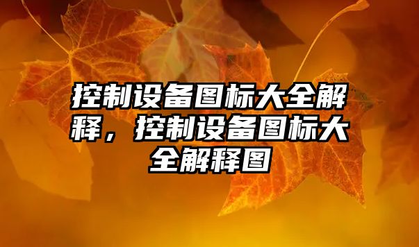 控制設備圖標大全解釋?zhuān)刂圃O備圖標大全解釋圖