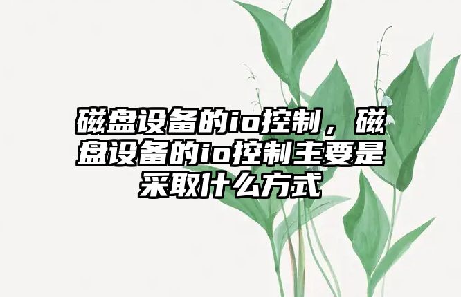 磁盤(pán)設備的io控制，磁盤(pán)設備的io控制主要是采取什么方式