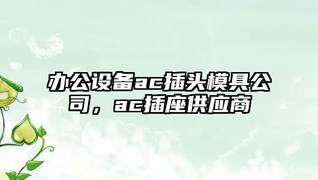辦公設備ac插頭模具公司，ac插座供應商