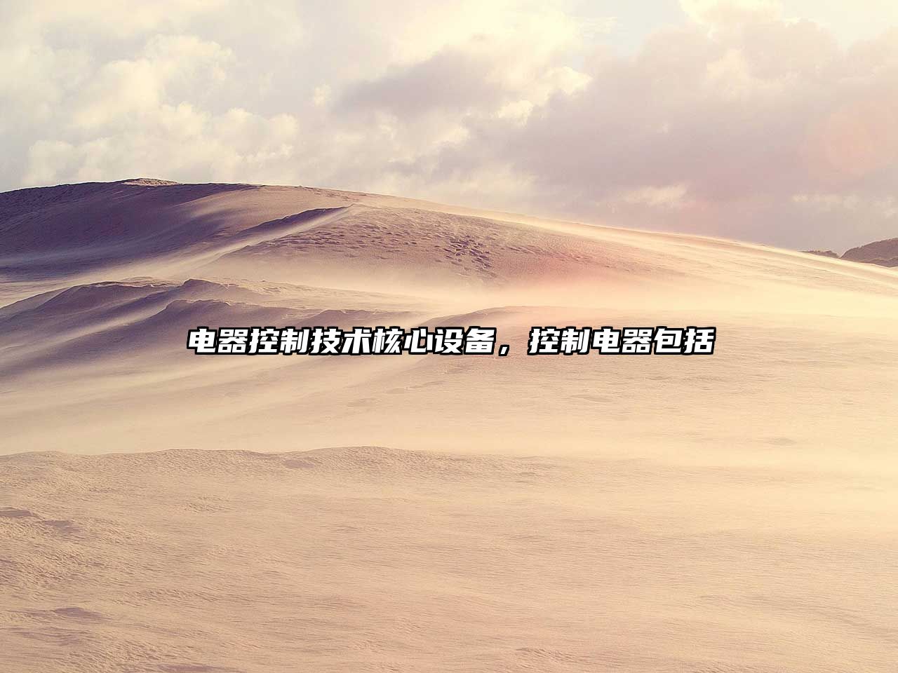 電器控制技術(shù)核心設備，控制電器包括