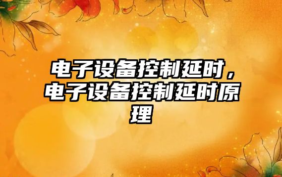 電子設備控制延時(shí)，電子設備控制延時(shí)原理