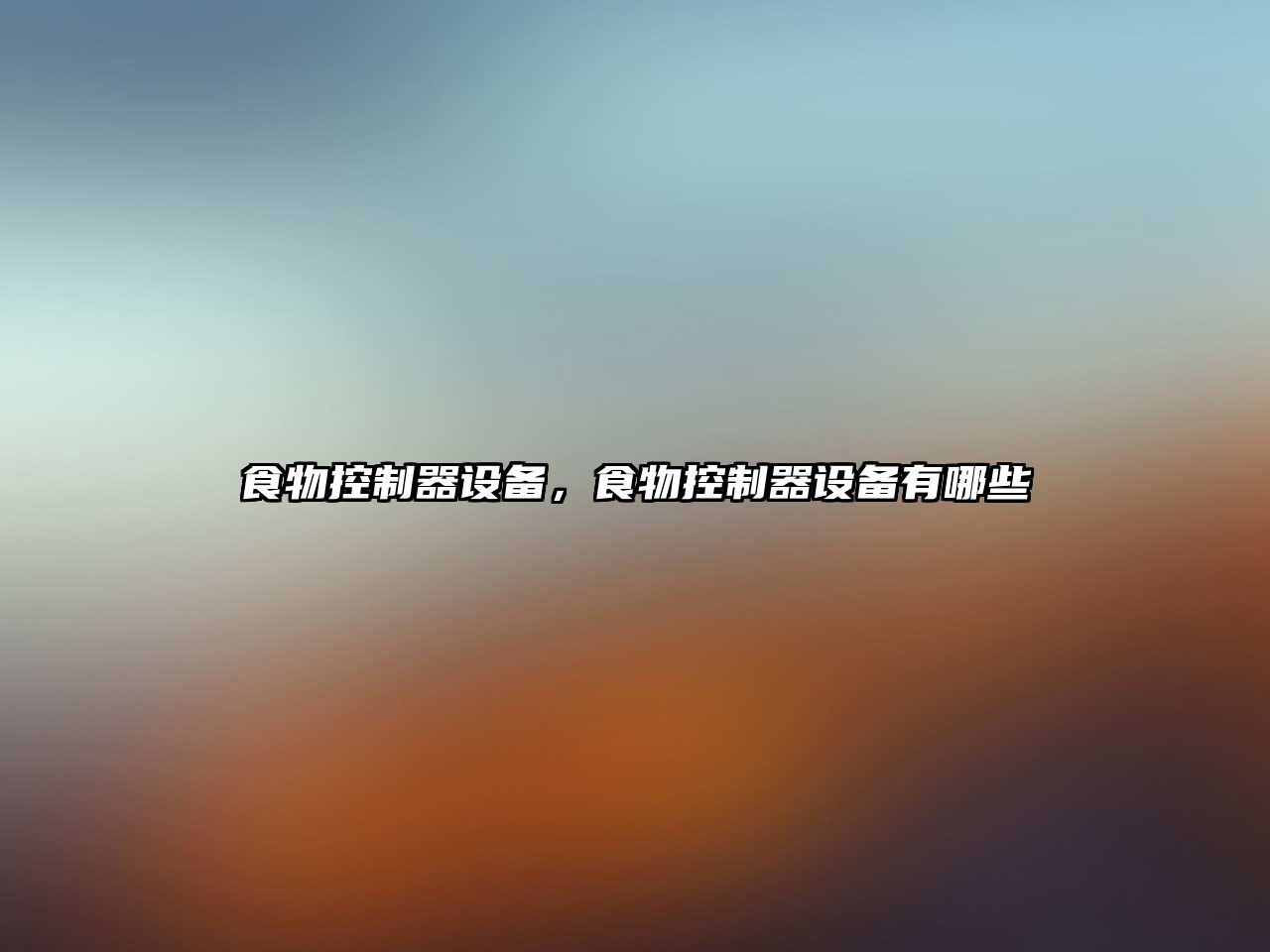 食物控制器設備，食物控制器設備有哪些