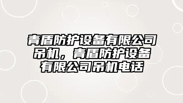 青盾防護設備有限公司吊機，青盾防護設備有限公司吊機電話(huà)