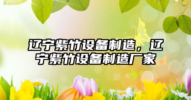 遼寧紫竹設備制造，遼寧紫竹設備制造廠(chǎng)家